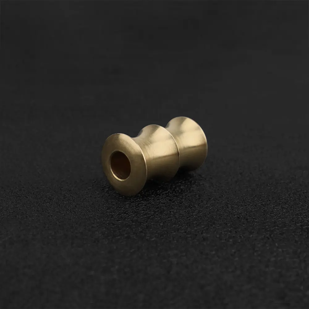 Brass Bamboo Shape Flashlight Keyring Paracord Pendant Rope Bead Accessories