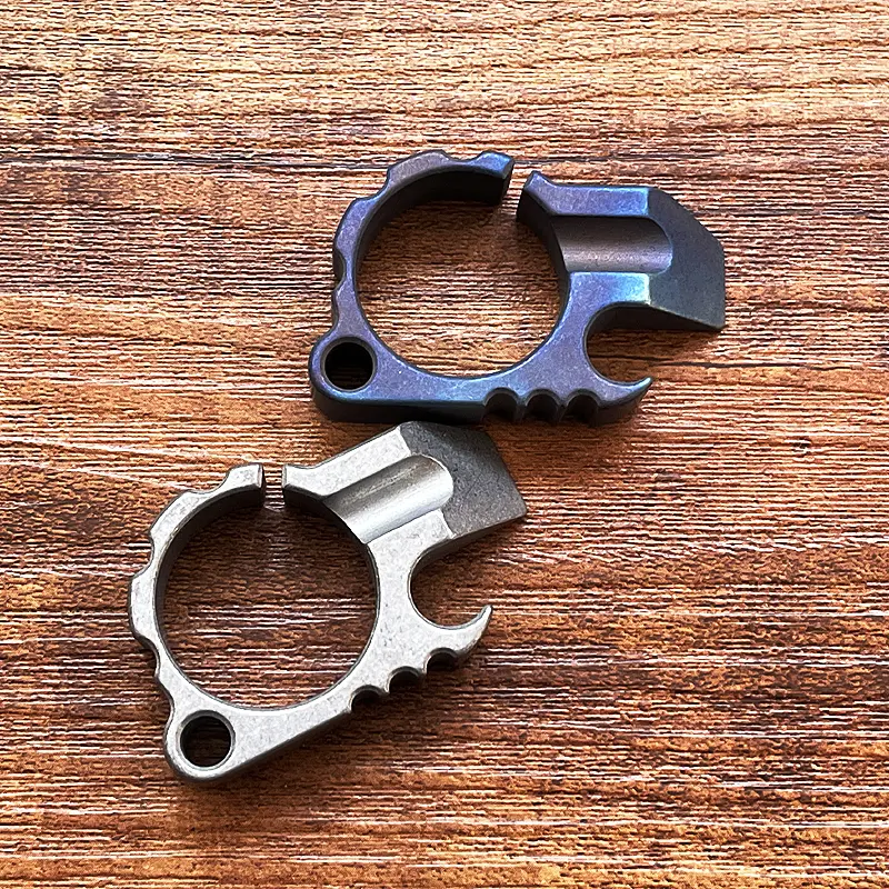 Titanium Alloy Multifunctional Bottle Opener Key Chain Pendant Sea Turtles Outdoor Tool Keyring Accessories Gift