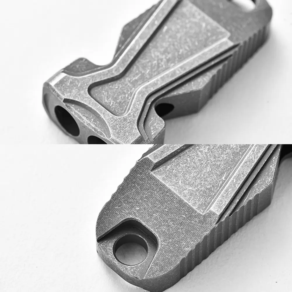 Double Hole Whistle Training Supplies Portable Fashion Pendant Keychain Accessories Titanium Outdoor Tools