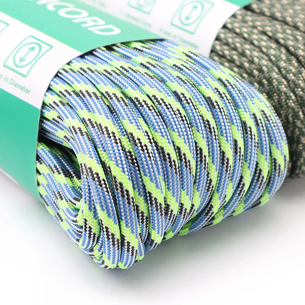 31M Paracord For DIY Beads Paracord Cord Lanyard Bracelet Braided Rope Camping Rope 4mm