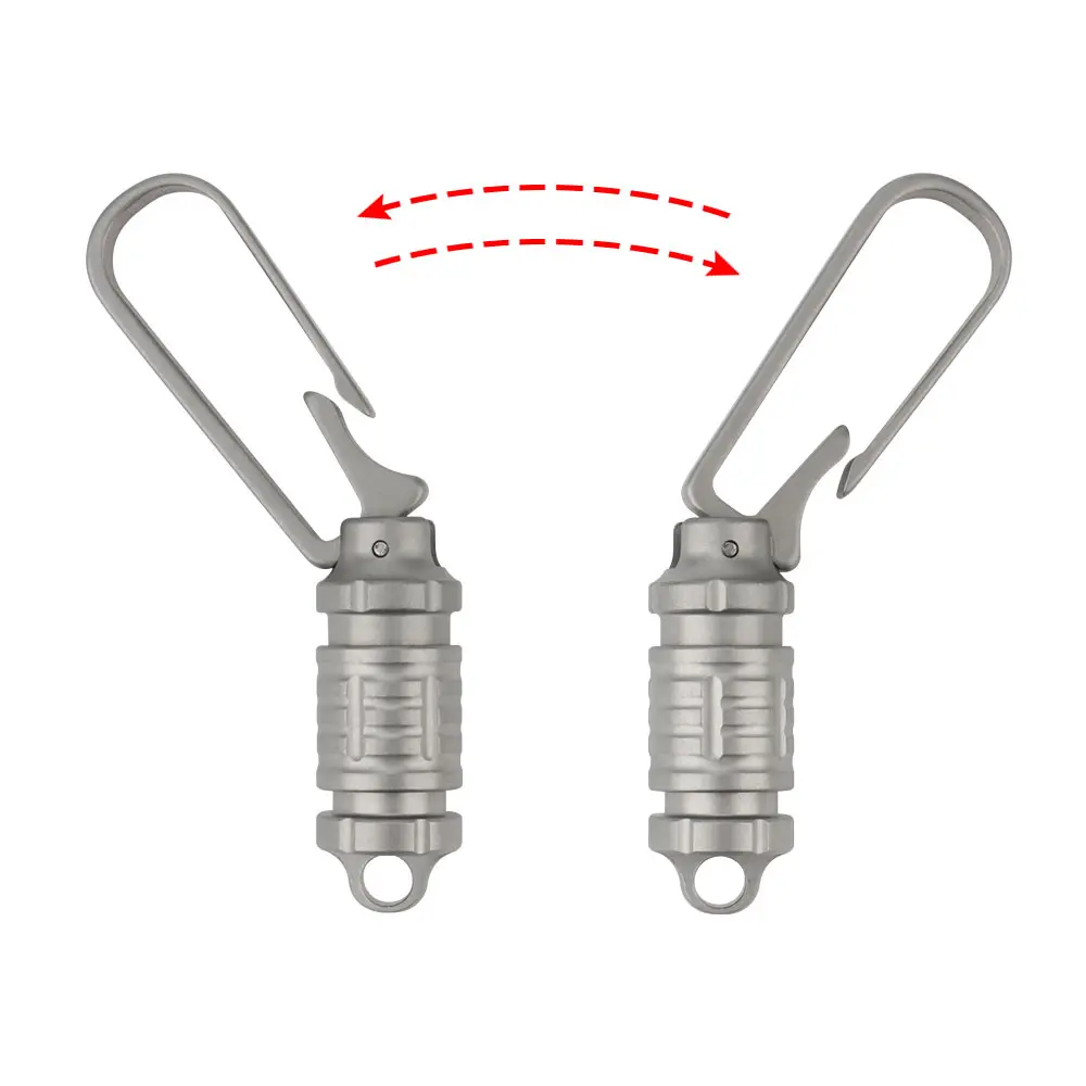 Titanium Alloy Waist Buckle Keyring Car Multifunctional Keychain Unisex Outdoor EDC Tool