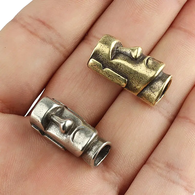 Brass Knife Beads Copper Keychain Pendant Easter Umbrella Paracord Accessory