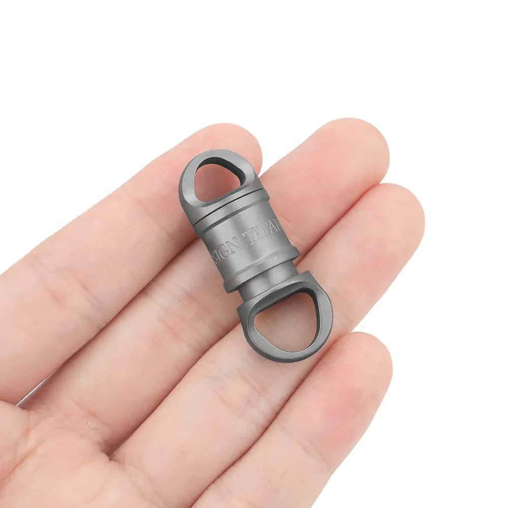 Titanium Alloy Keychain Detachable Multi-function Buckle Outdoor Tool EDC