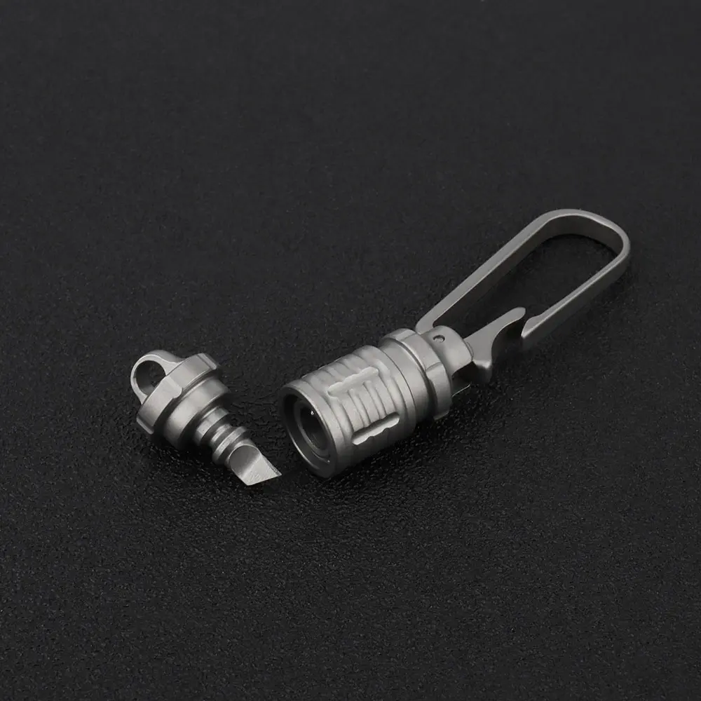 Titanium Alloy Waist Buckle Keyring Car Multifunctional Keychain Unisex Outdoor EDC Tool
