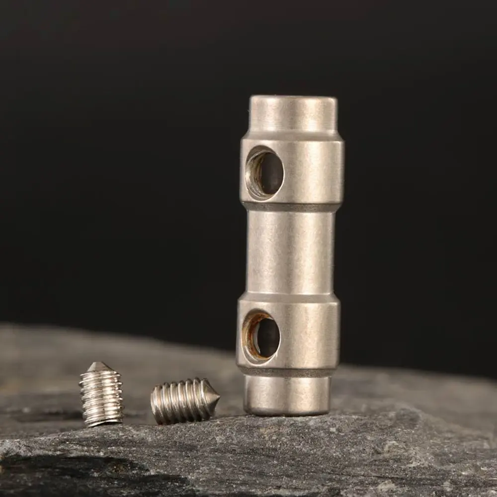 DIY Paracord Rope Connection Rope Bracelet Buckle Connect Titanium Bead Multifunctional Small Accessories