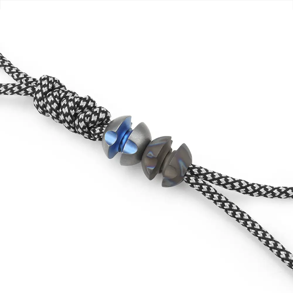 DIY Titanium Knife Beads Planet Umbrella Rope Pendant Paracord Beads Car Accessories Bracelet Beads