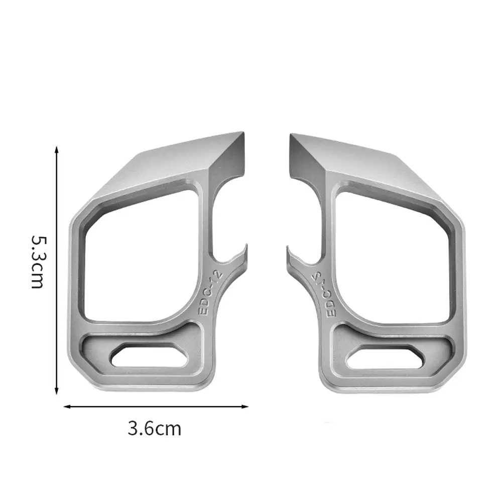 Multi-function Bottle Opener Titanium Alloy Keychain Accessories Outdoor Tool EDC
