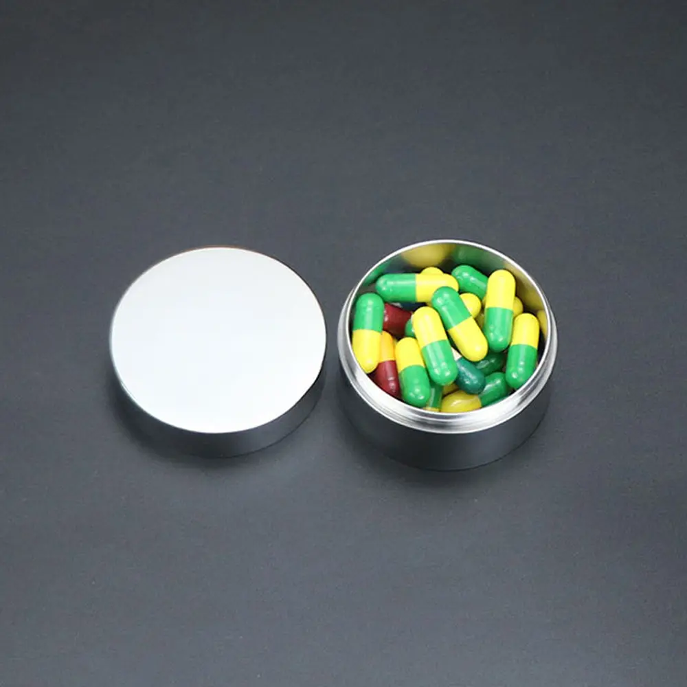 Titanium Alloy Seal Bottle Box Pill Storage Tank Waterproof  Moisture-proof Storage Canister Outdoor Tool
