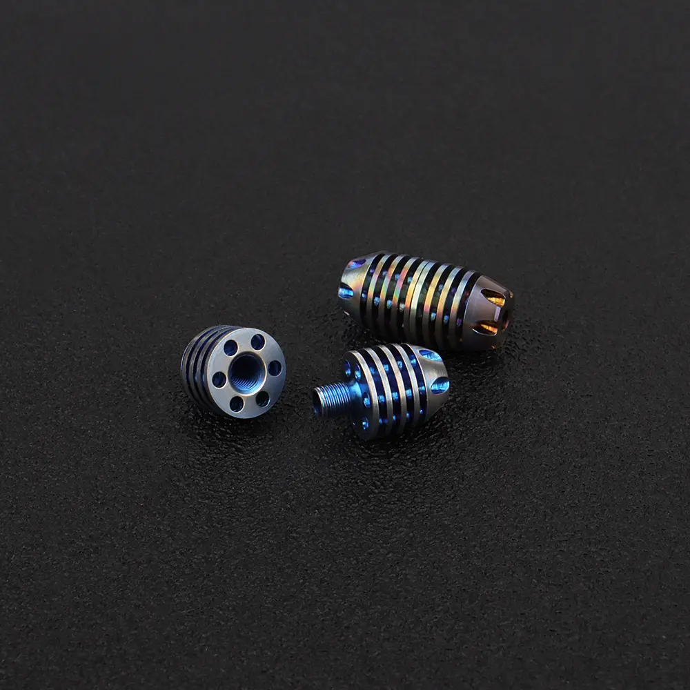 Titanium Alloy DIY Paracord Rope Bead Bracelet Pendant Connection Buckle Cool Keyring Bead