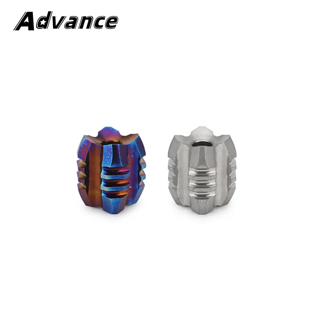 Tower Shape Titanium Alloy Bead DIY Pendant Paracord Rope Beads Keychain Tool Accessories