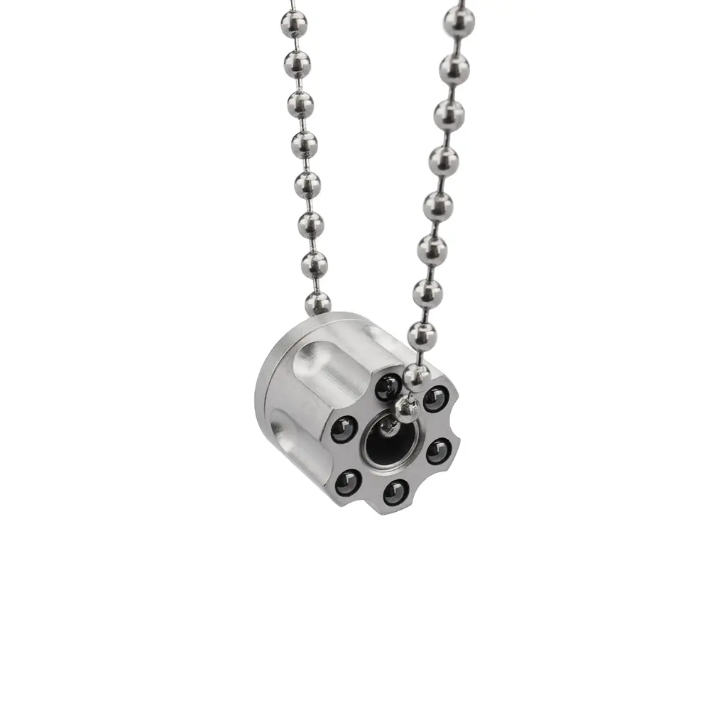 Detachable Titanium Knife Beads Pendant Titanium Alloy Bracelet Rope Paracord Bead DIY