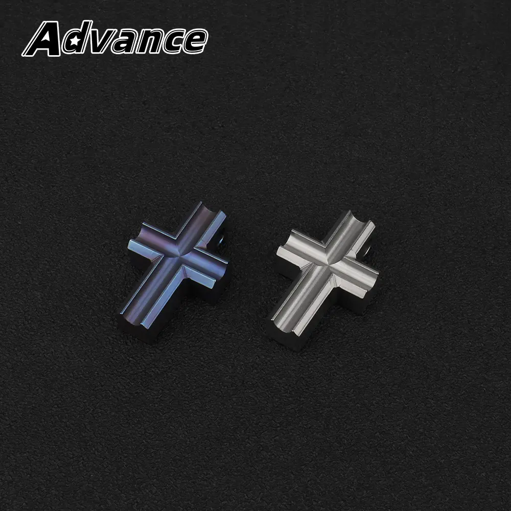 Titanium Alloy CNC Cross Paracord Pendant Accessory For Keyring DIY Necklace Rope Beads