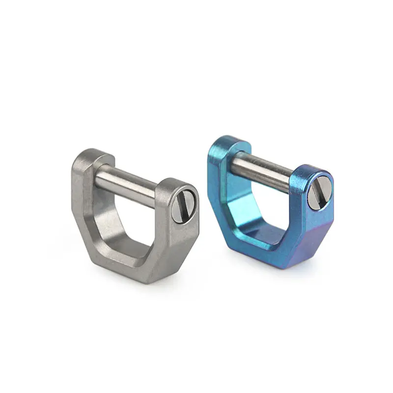 D Shape Titanium Buckles Keyring Accessories Buckle Outdoor EDC Tool Portable Hanging Buckle