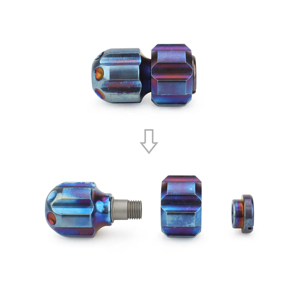 Titanium Alloy Rope Bead DIY Necklace Pendant Toy Paracord Bead