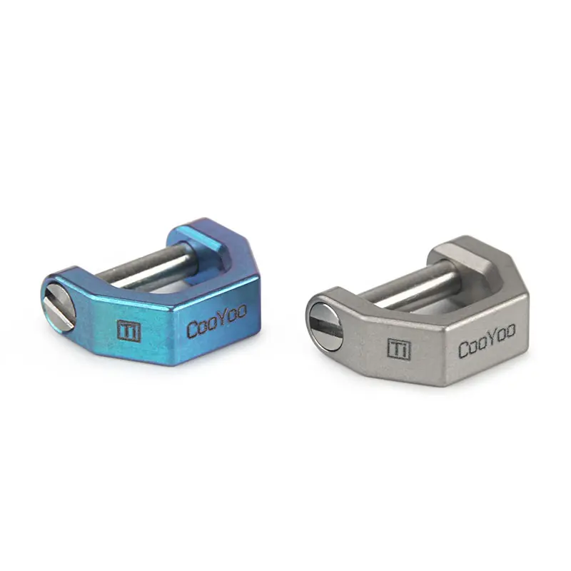 D Shape Titanium Buckles Keyring Accessories Buckle Outdoor EDC Tool Portable Hanging Buckle
