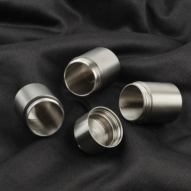 Big Portable Titanium Seals Waterproof Canister Bottle EDC Tool