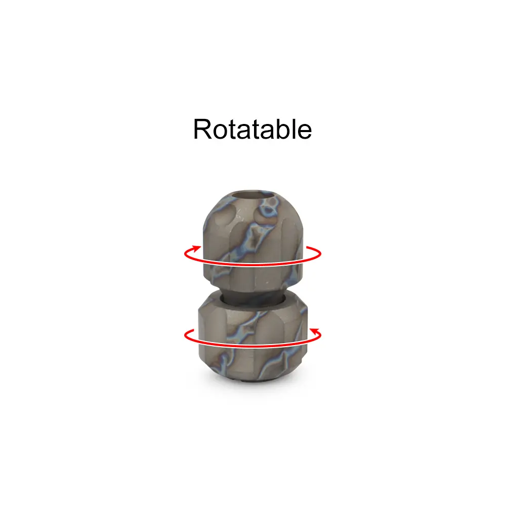 Titanium Alloy Rope Bead DIY Necklace Pendant Toy Paracord Bead
