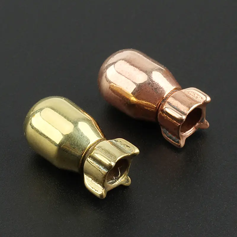 Brass Bomb Shape Knife Beads Umbrella Rope DIY EDC Red Copper Lanyard Paracord Bead
