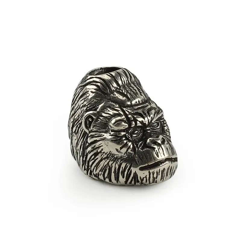 Brass Personality Monkey Knife Beads Umbrella Rope Bead Outdoor Knife Orangutan Paracord Pendant