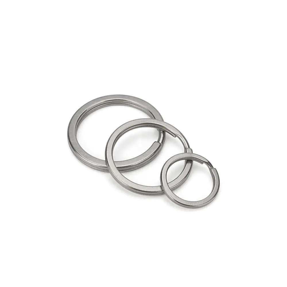 1pc Titanium Keyring 20mm/30mm/35mm Titanium Alloy Keyring EDC Outdoor Small Tool Keychain Accessories