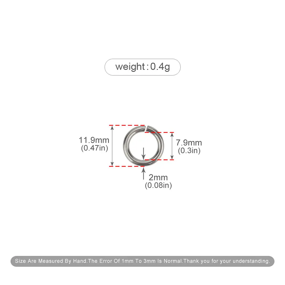 10pcs Titanium Ring Open Keyring Chain Accessories Outdoor Tool Keychain