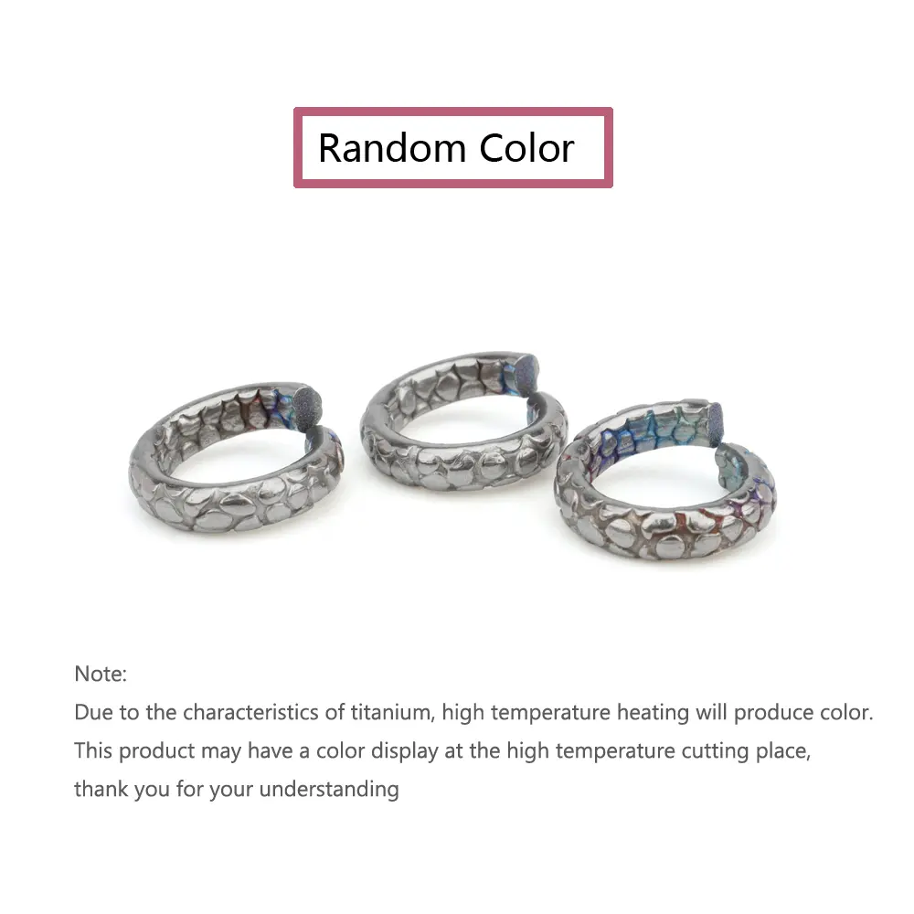 Open Style Titanium Ring Keyring DIY Pendant Chain Accessories Outdoor Tool