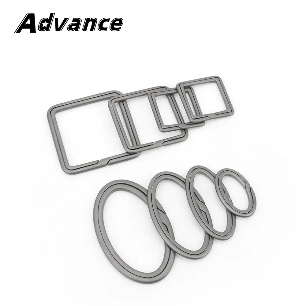 Multiple Styles Titanium Alloy Keyring Portable Keychain Buckle Accessories Outdoor EDC Tool