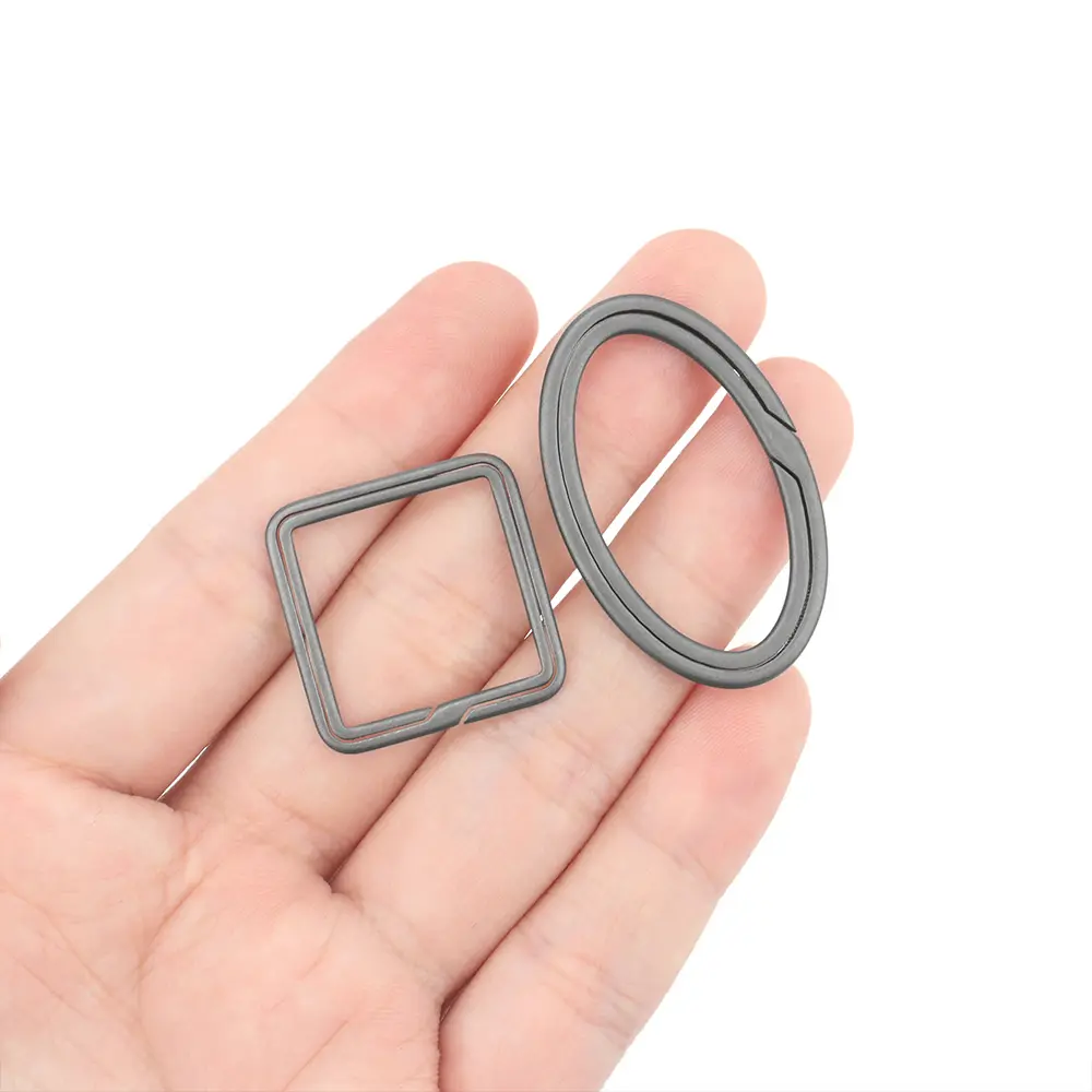 Multiple Styles Titanium Alloy Keyring Portable Keychain Buckle Accessories Outdoor EDC Tool