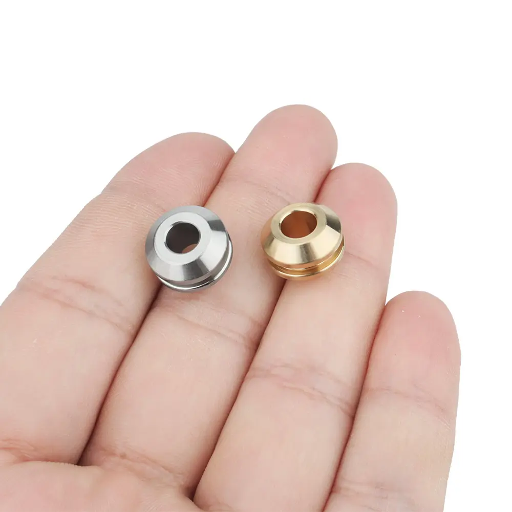 Brass/Stainless Steel Bead Umbrella Rope Bead Accessories Copper Lanyard Paracord Tool Accessories