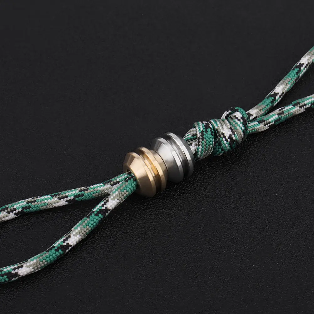 Brass/Stainless Steel Bead Umbrella Rope Bead Accessories Copper Lanyard Paracord Tool Accessories