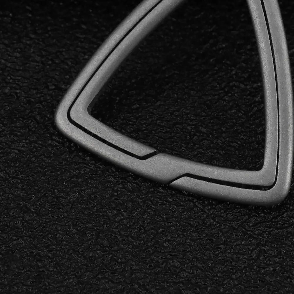 Pentagram Triangle Shape Titanium Alloy Keyring Portable Keychain Buckle Accessories Outdoor EDC Tool