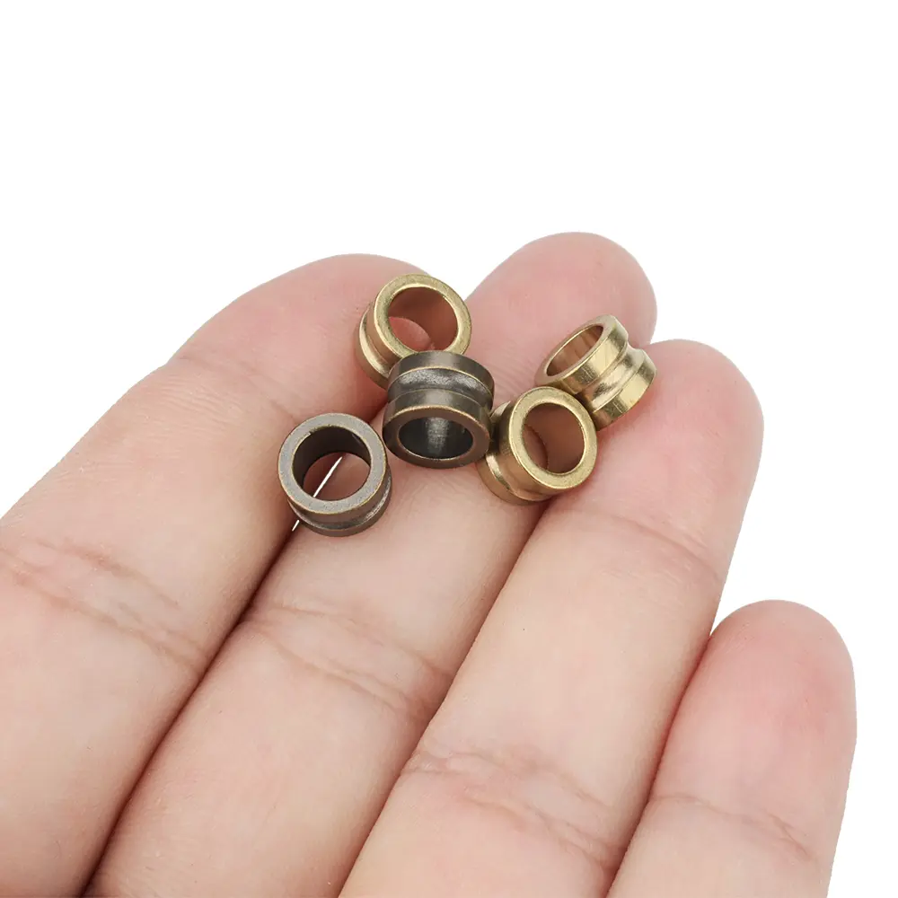 5pcs Brass Paracord Beads Umbrella Rope Pendant DIY Keychain Bracelet Knife Bead