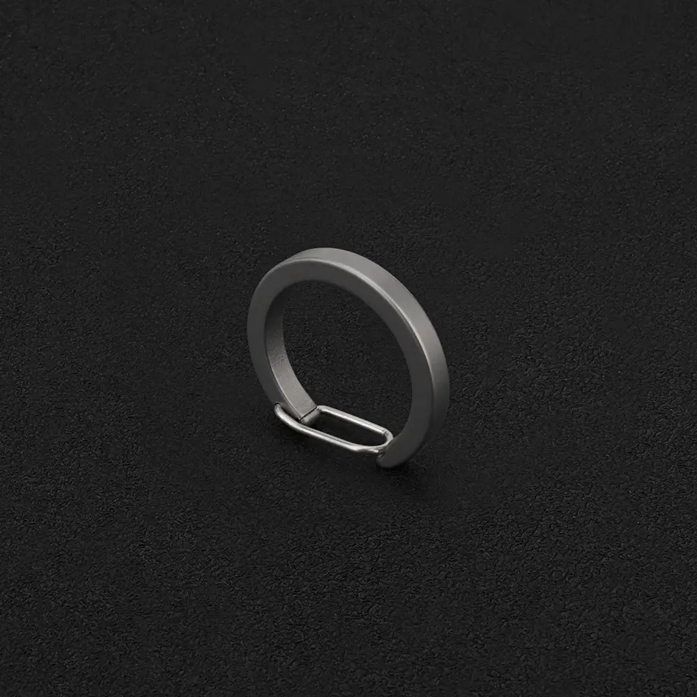 Titanium Alloy Round Simple Mini Carabiner Key Ring EDC Outdoor Small Tool Keyring Accessories