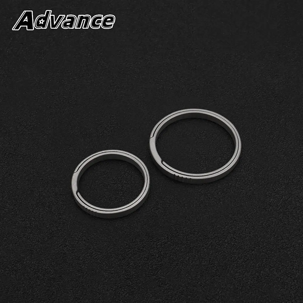 Circle Keyring Titanium Alloy Keychain Buckle EDC Outdoor Tool Accessories