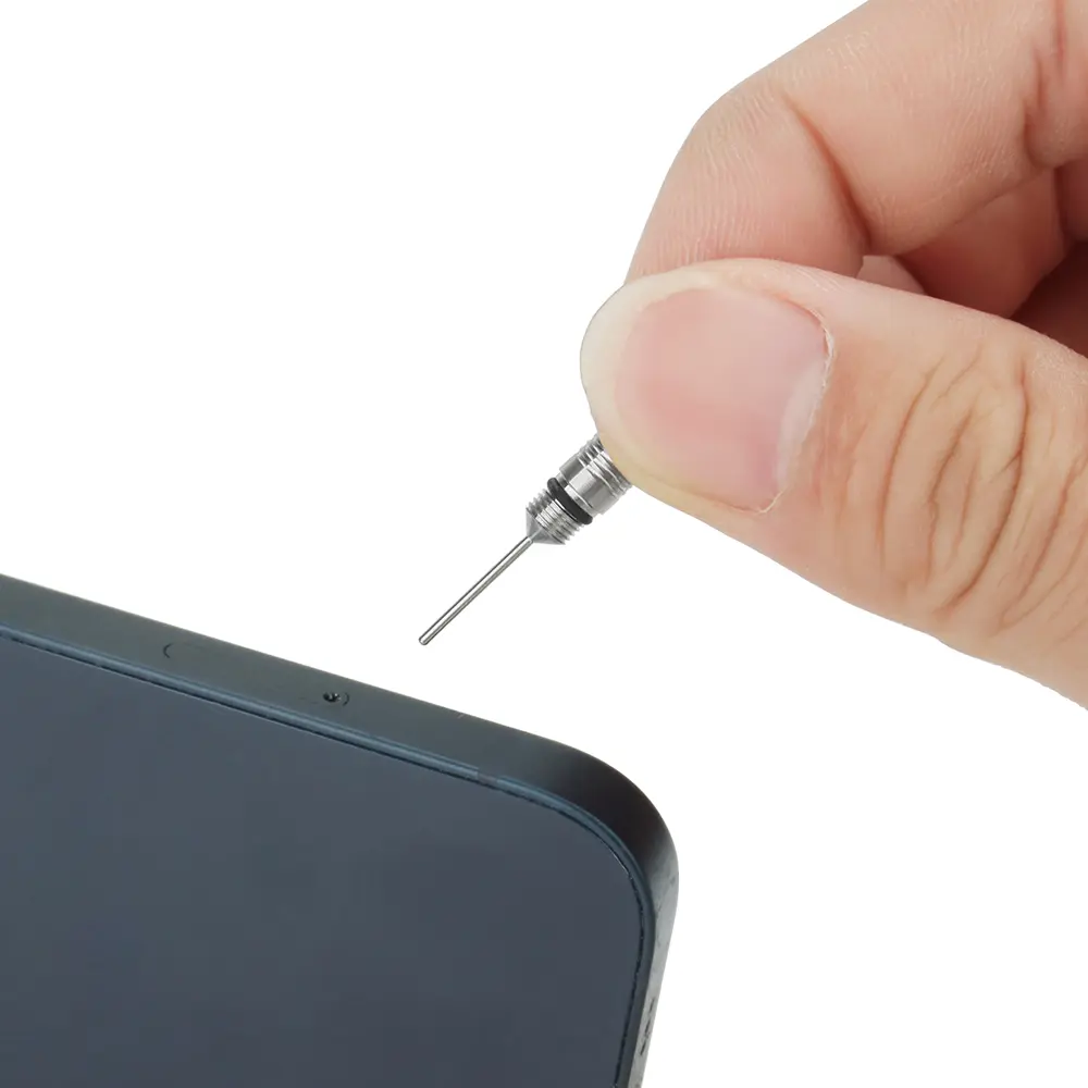 Small Titanium Alloy Card Removal Needle Keychain Pendant Mobile Phone Card Needle EDC Outdoor Tool