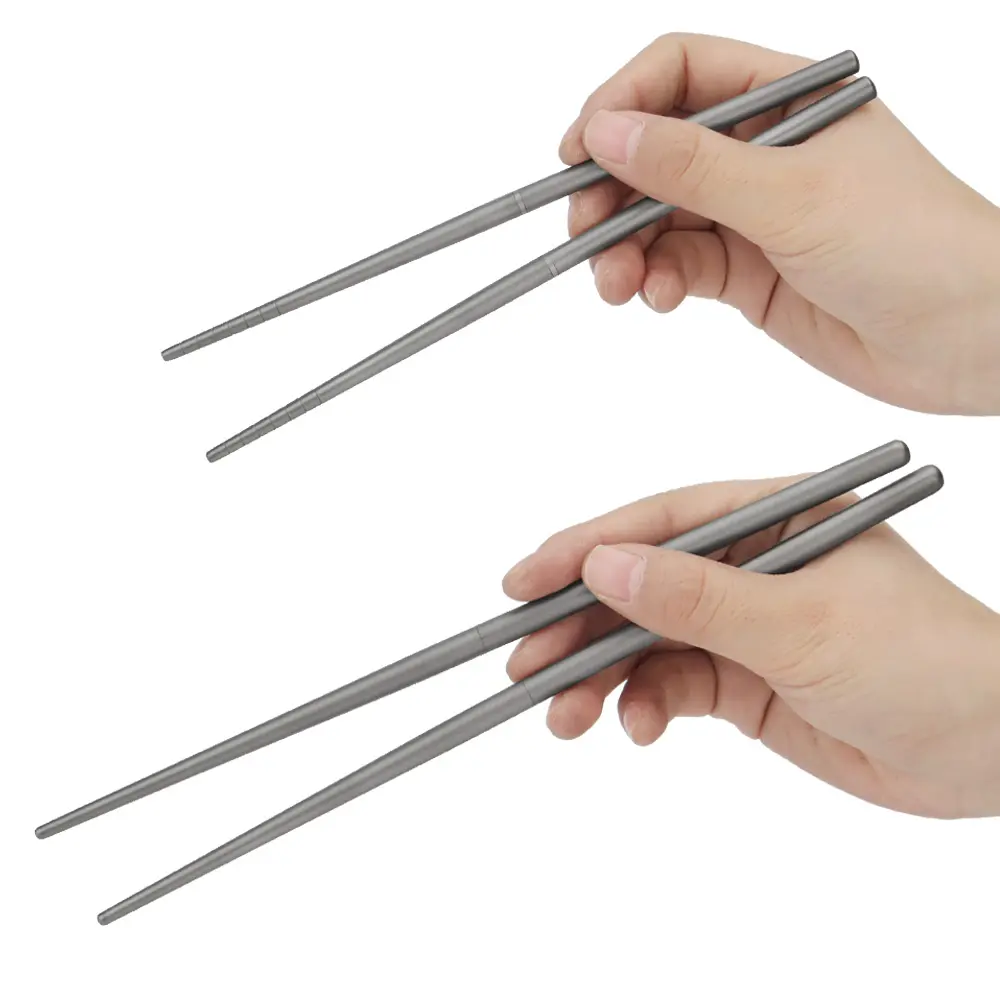 Short/Long Style Detachable Titanium Alloy Chopsticks Portable Outdoor Camping Tableware Non-toxic Picnic Tool