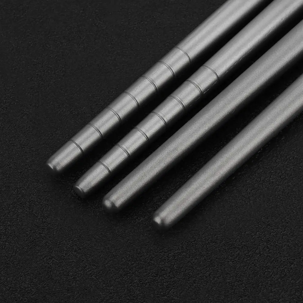 Short/Long Style Detachable Titanium Alloy Chopsticks Portable Outdoor Camping Tableware Non-toxic Picnic Tool
