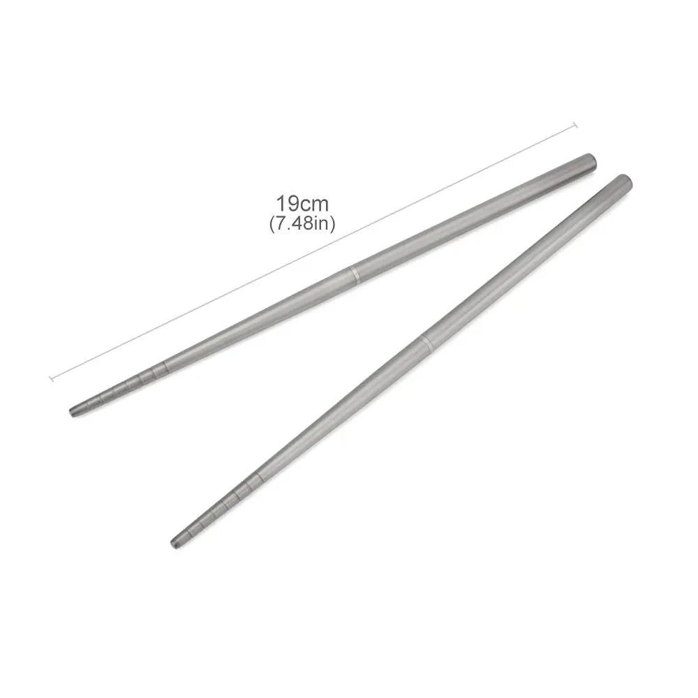 Short/Long Style Detachable Titanium Alloy Chopsticks Portable Outdoor Camping Tableware Non-toxic Picnic Tool