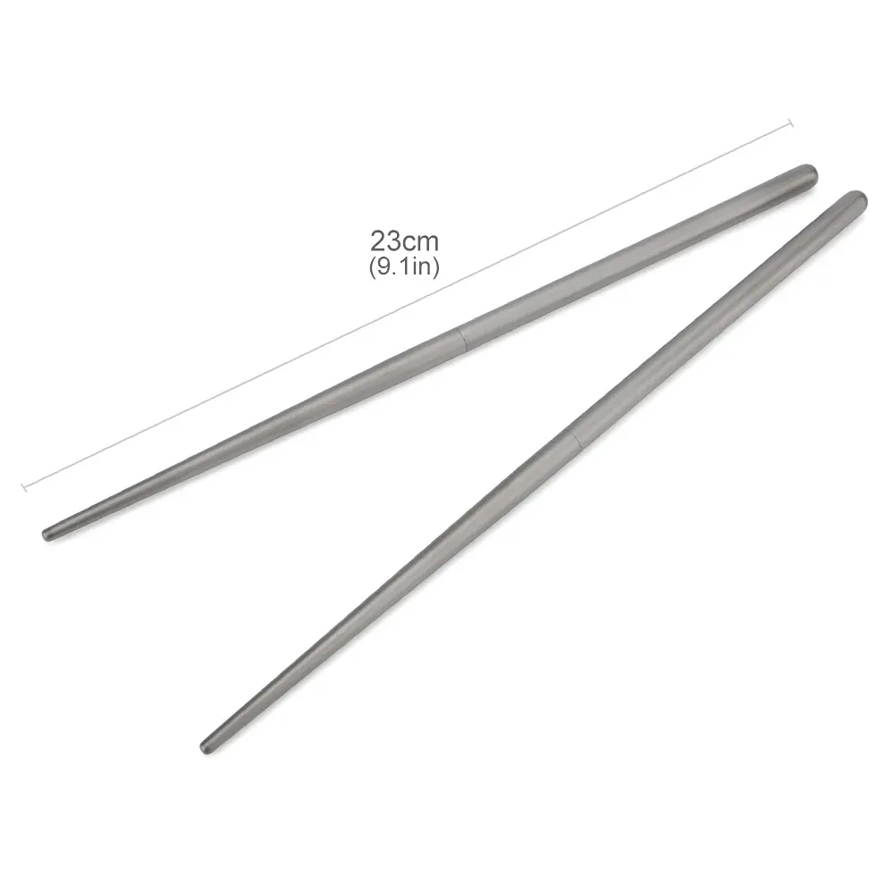 Short/Long Style Detachable Titanium Alloy Chopsticks Portable Outdoor Camping Tableware Non-toxic Picnic Tool