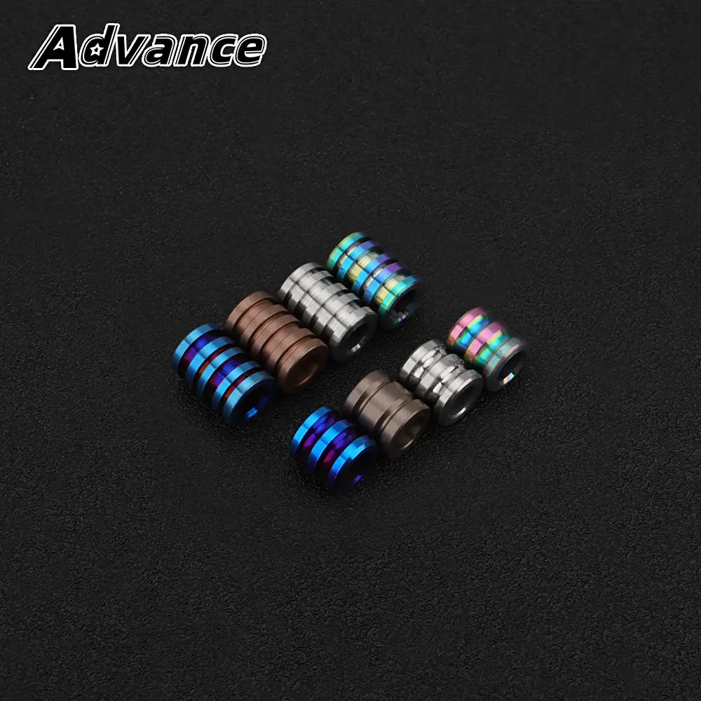 DIY Titanium Alloy Bead Rope EDC Paracord Bead Pendant Outdoor Gadgets Keychain Decorative Accessories