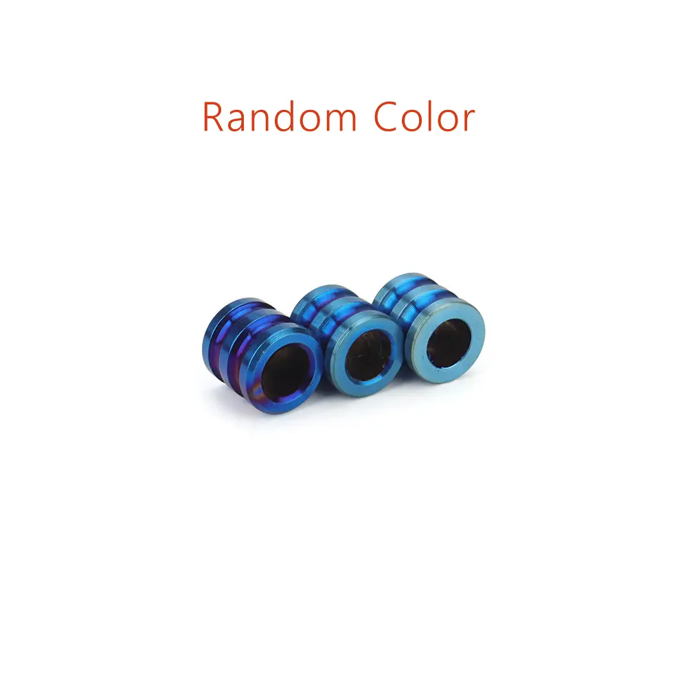 DIY Titanium Alloy Bead Rope EDC Paracord Bead Pendant Outdoor Gadgets Keychain Decorative Accessories