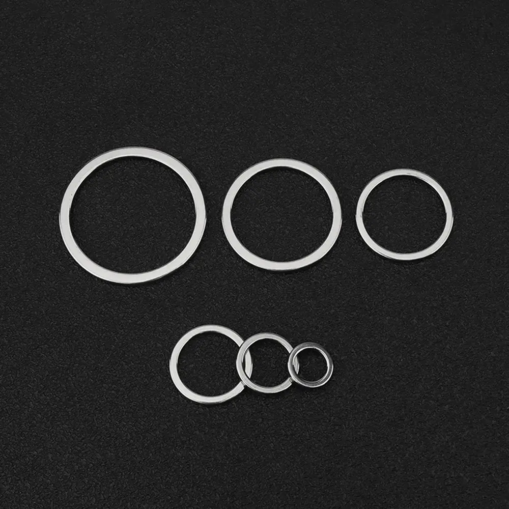 2PCS Titanium Key Ring Keychain Connecting Accessories Outdoor Small Tool
