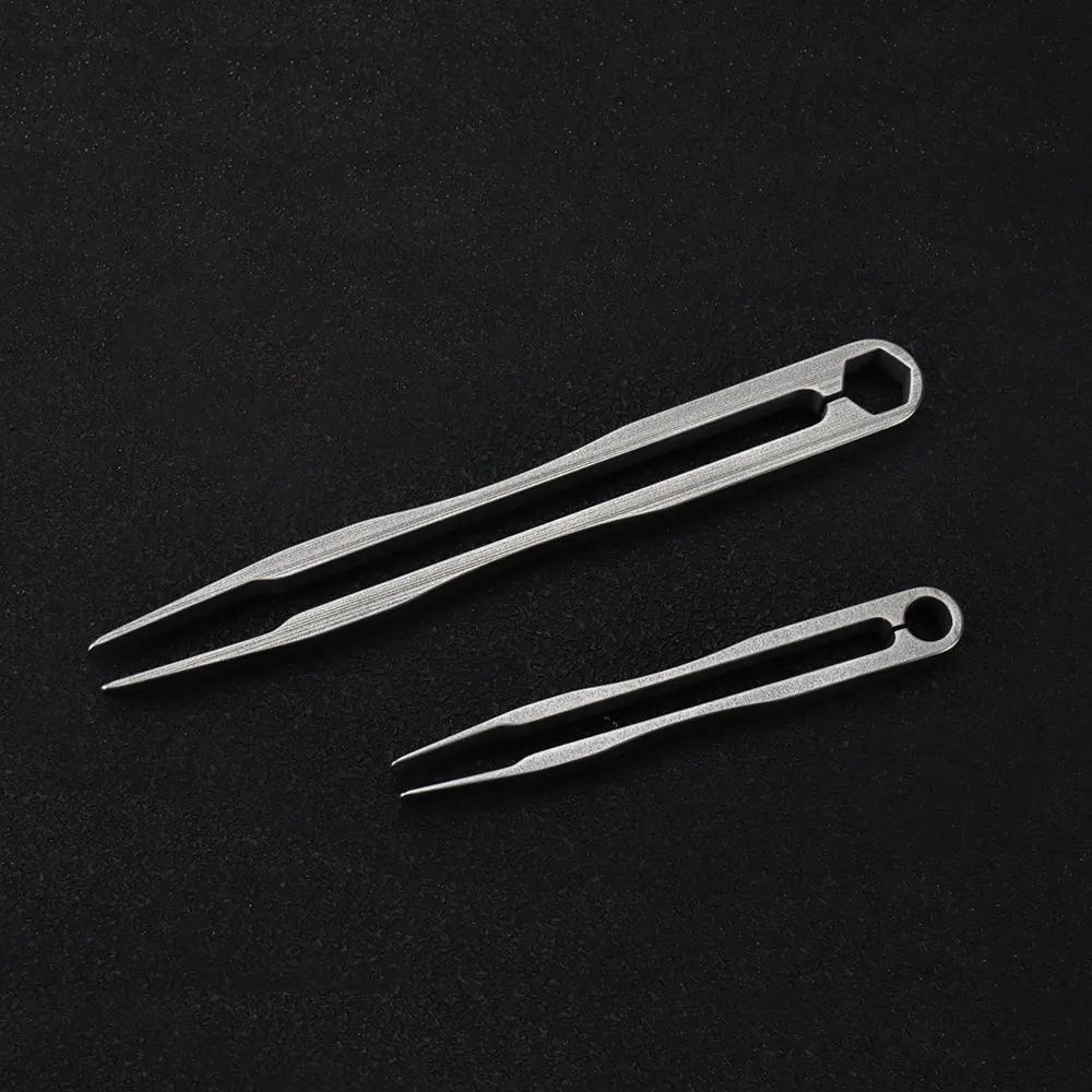 S/M Tweezer Titanium Alloy Clip Portable Nipper EDC Outdoor Tool