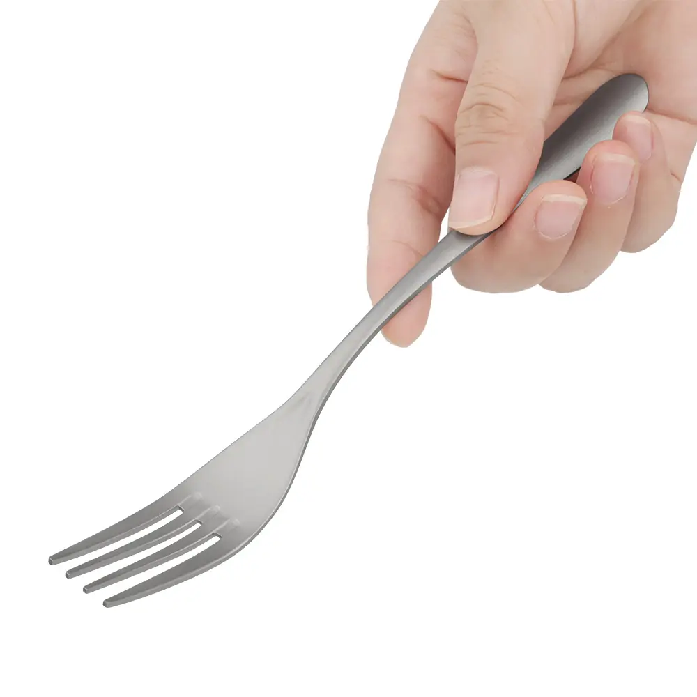 Portable Titanium Alloy Fork Spoon Outdoor Camping Tableware Fork Travel Supplies Gift