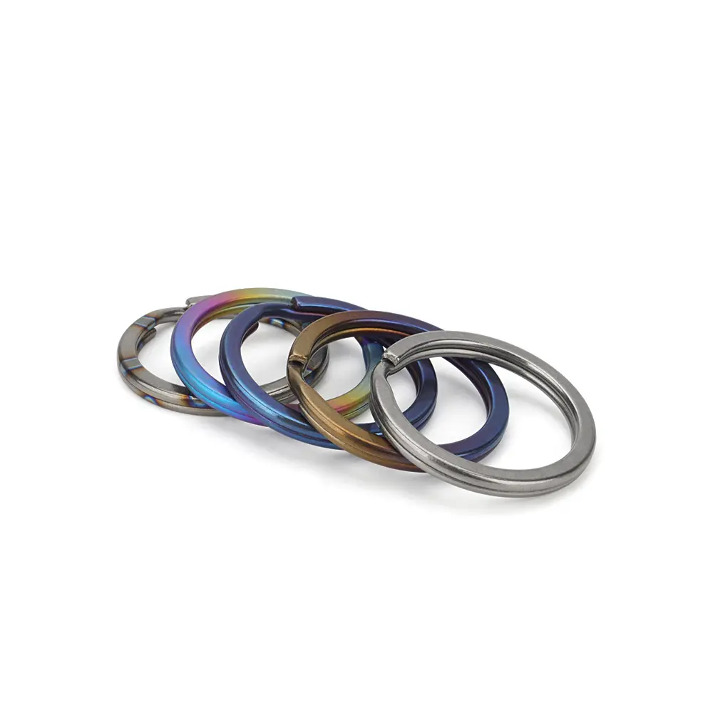 3pcs Basic Big Ring Titanium Alloy Keyring Outdoor Small Tool Keychain Accessories