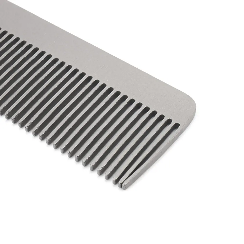 Small Titanium Alloy Comb Portable Combs Camping Keychain Accessories Outdoor Small Tool