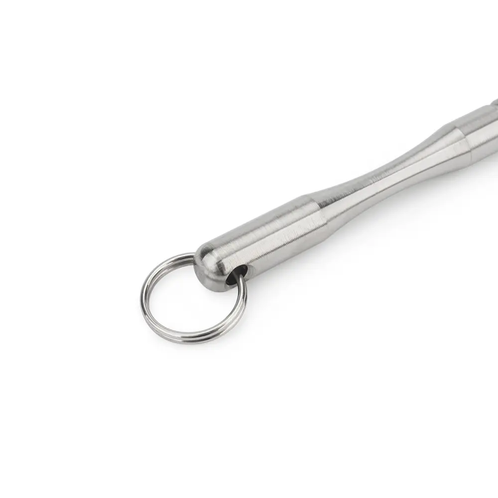 1pc Titanium Alloy Toothpick Fruit Fork Key Chain Accessories Toothpick Portable Outdoor EDC Tool