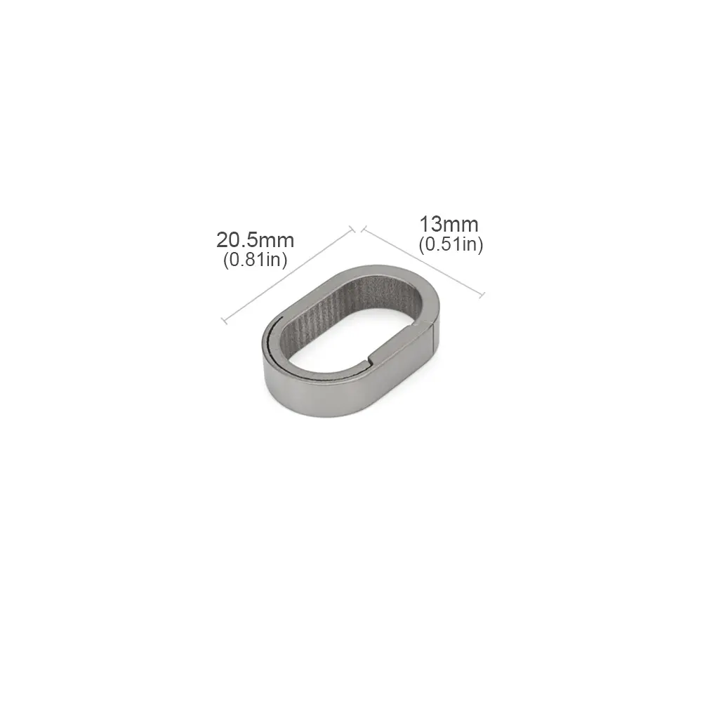 Small Mini Buckle Titanium Alloy Keychain Outdoor EDC Tool Key Ring