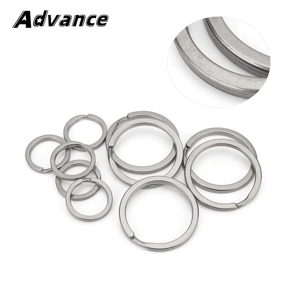 5pcs Titanium Alloy Key Ring 18mm/30mm Keychain Outdoor Tool EDC Buckle Accessories
