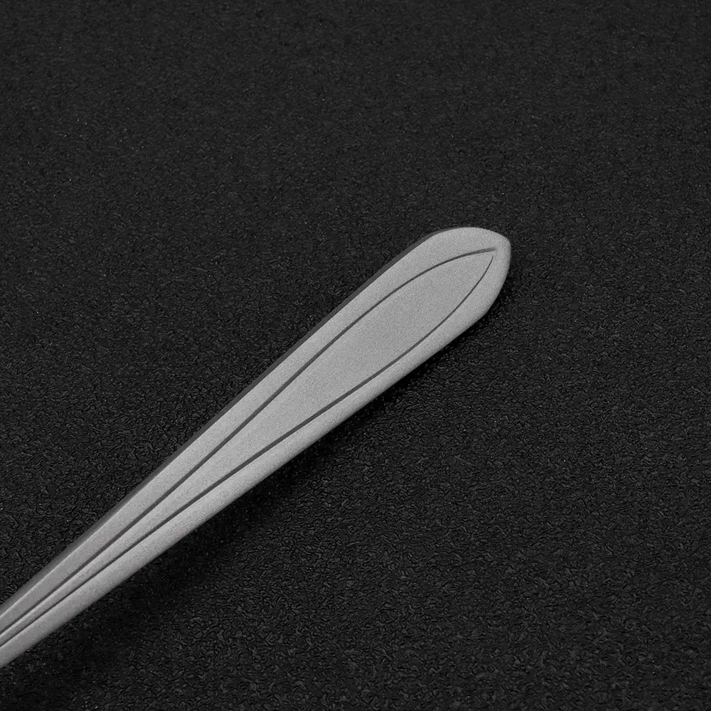 Small Coffee Spoon Titanium Alloy Dessert Spoon Outdoor Camping Food Scoop Lightweight Tableware